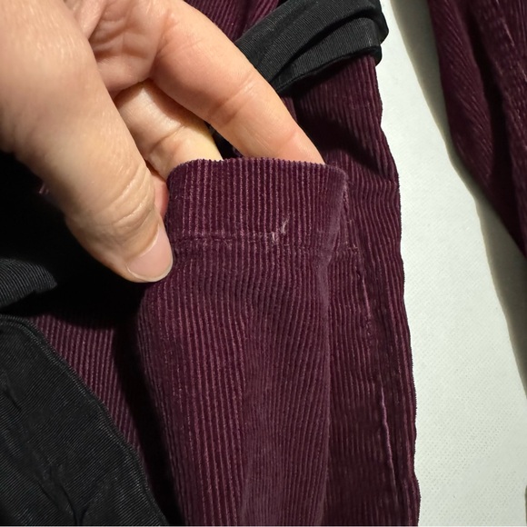 Vintage Pilgrim Purple‎ Corduroy Satin Belted Smocking Jacket Robe Mens Large - Picture 2 of 8